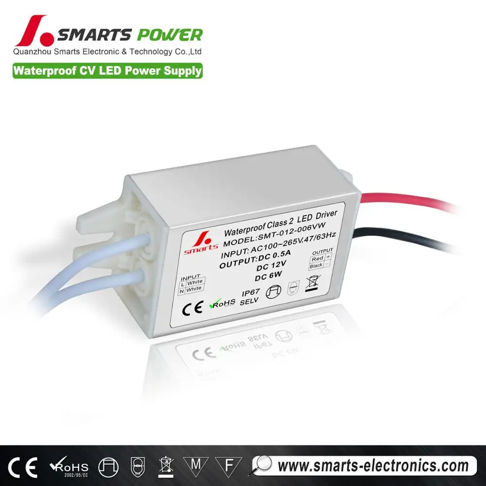  IP67 алюминиевый корпус mini 6w 12v Светодиодный драйвер источник питания