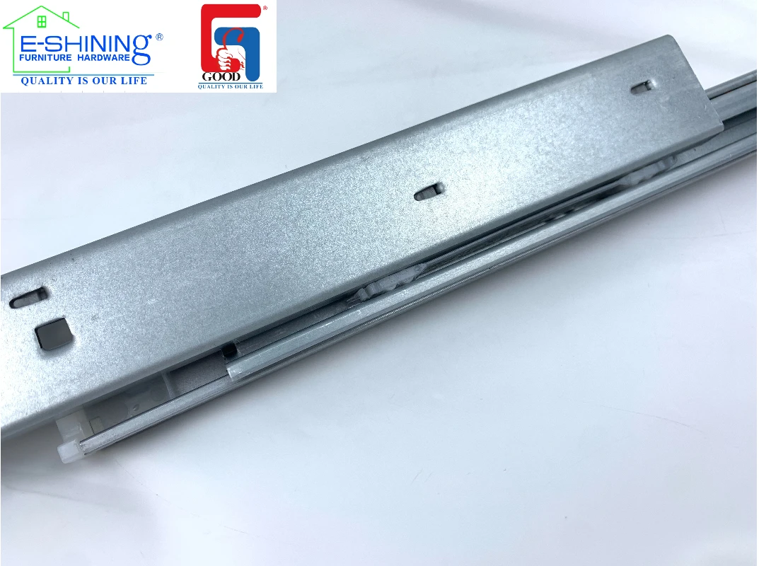 FOSHAN Furniture Soft Closing Hidden Drawer Slide 3 Sections Under-Mount Drawer Slide with Buffer
