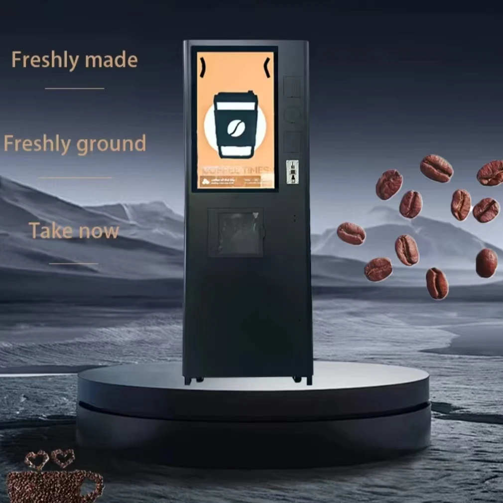 cheap commercial hot full automatic coffee vending machine for company hotel station gym use