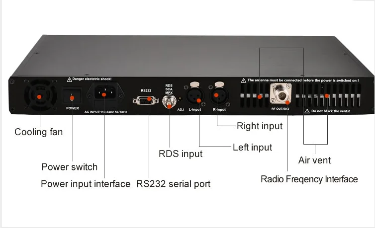 CZE-T2001 200w беспроводной fm вещания передатчика для радиостанции