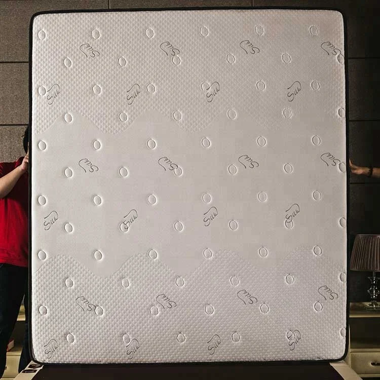 Hotel bed room thin foam rolled single mattress with price