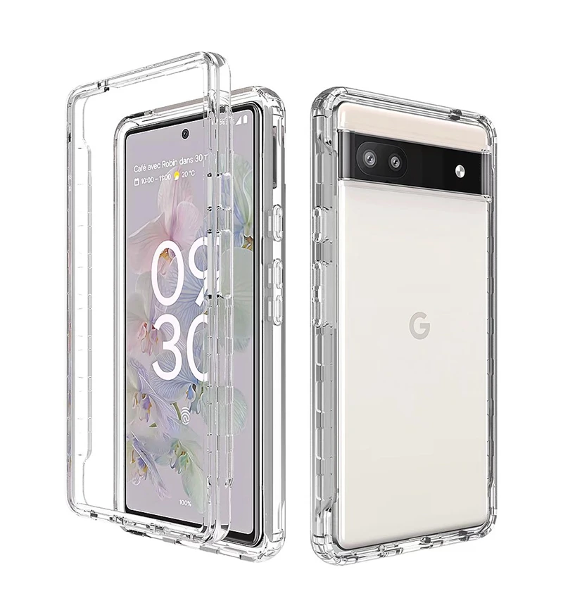 High Crystal Clear For Google Pixel 6A Custom Fashion Eco Friendly Transparent Anti-drop Shockproof TPU+PC Phone Cases