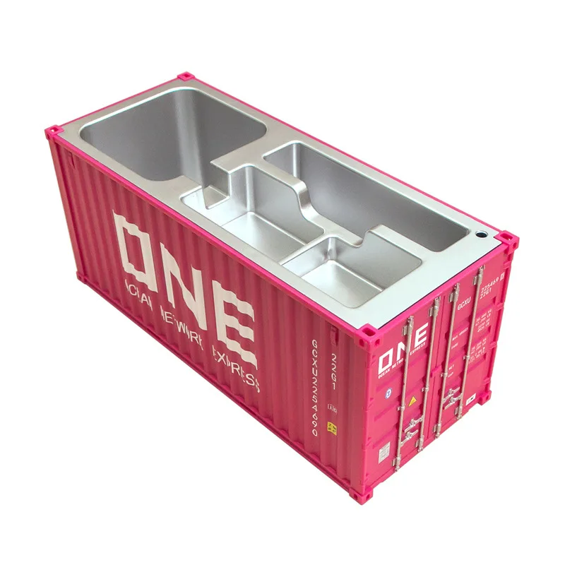 Factory Price Customized Business Gifts Shipping Container Model Office Pen Container Storage Ornaments