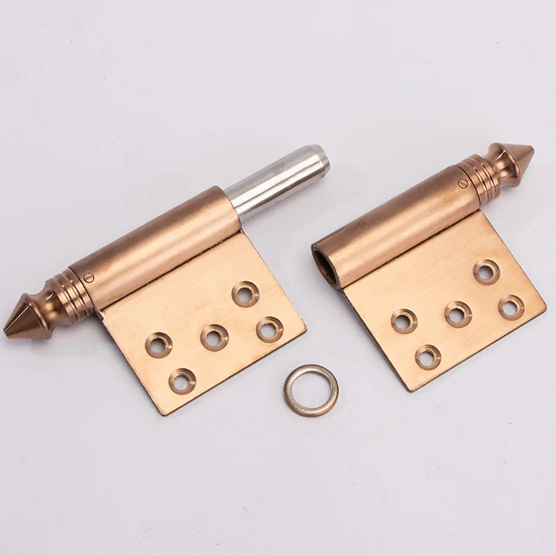 High quality Rose gold 5inches 304 stainless steel flag hinge with long pointed tip detachable door hinge