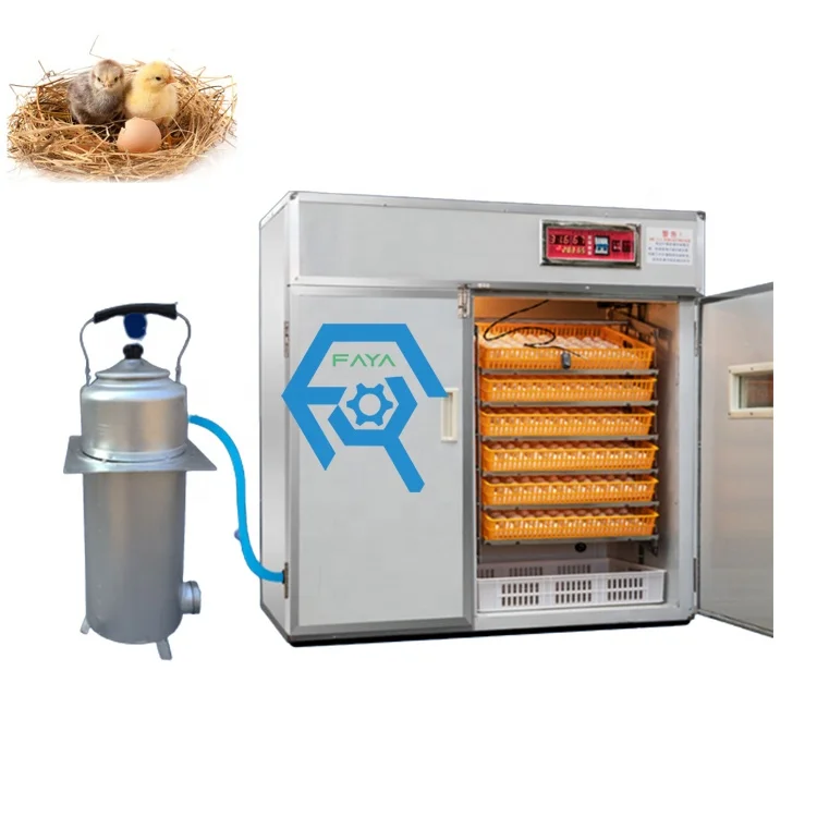 Coal&electricity dual energy Chicken Egg Incubator with egg hatching baskets for poultry farm use