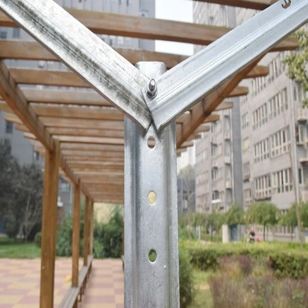 Open gable Vine Plants Vineyard Grape Stake Metal Vineyard Y/T Trellis Post  Triangle shaped grape post Sustainable