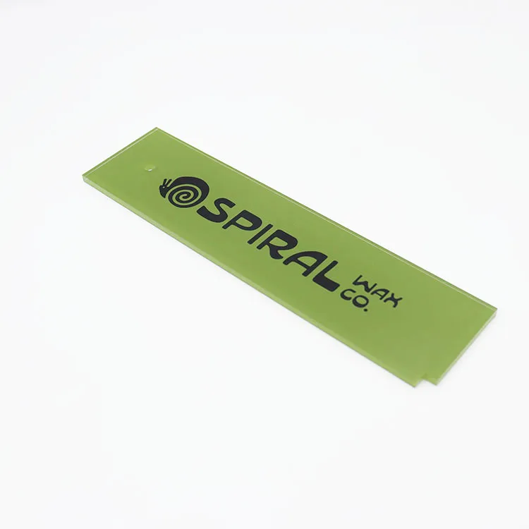 Acrylic Snowboard Wax Scraper with Notch for Removing Extra Cooled Wax Accessories