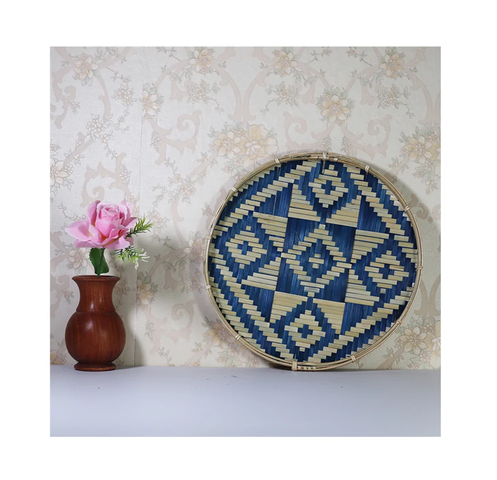 Оптовая продажа, дешевая корзина для хранения фруктов/хлеба/овощей, плетеные бамбуковые корзины, лоток/корзина для хранения продуктов ручной работы