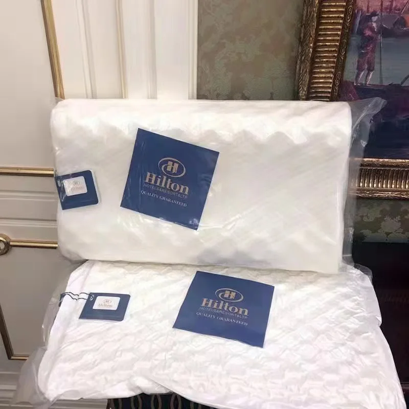 Hotel Natural Latex Memory Cotton Knitting Fabric Orthopedic Pillow Fit to the Cervical Spine