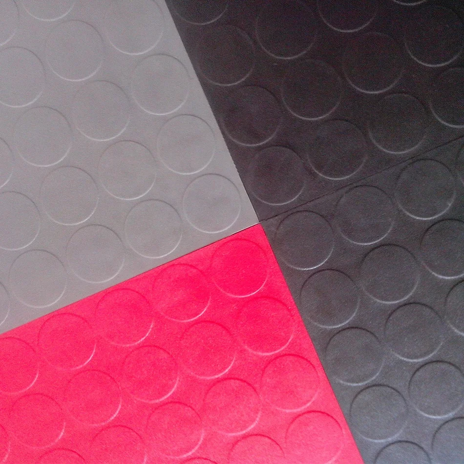 invisible interlock pvc interlocking garage floor tiles vinyl plastic auto repair workshop flooring with hidden lock 68cd