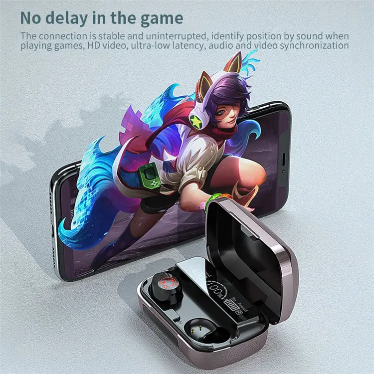 M23 TWS 5.1 In-ear Wireless Waterproof Earphones Touch Control Bluetooth-Compatible V5.0 Earbuds Headset For Sport Games