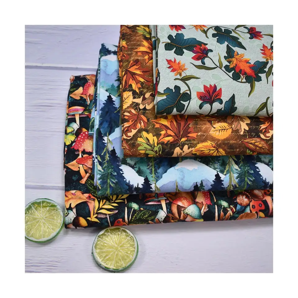 Без MOQ на заказ цифровая печать хлопок лайкра спандекс ткань c 4 способа стрейч трикотажная хлопчатобумажная Майка для детей детская одежда