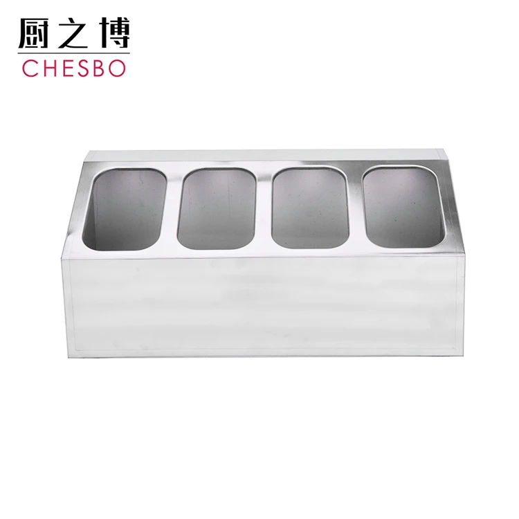 MSY 4 Grid GN Pan Holder Kitchen Appliance Stainless Steel Gastronorm Containers Vegetable Food Container
