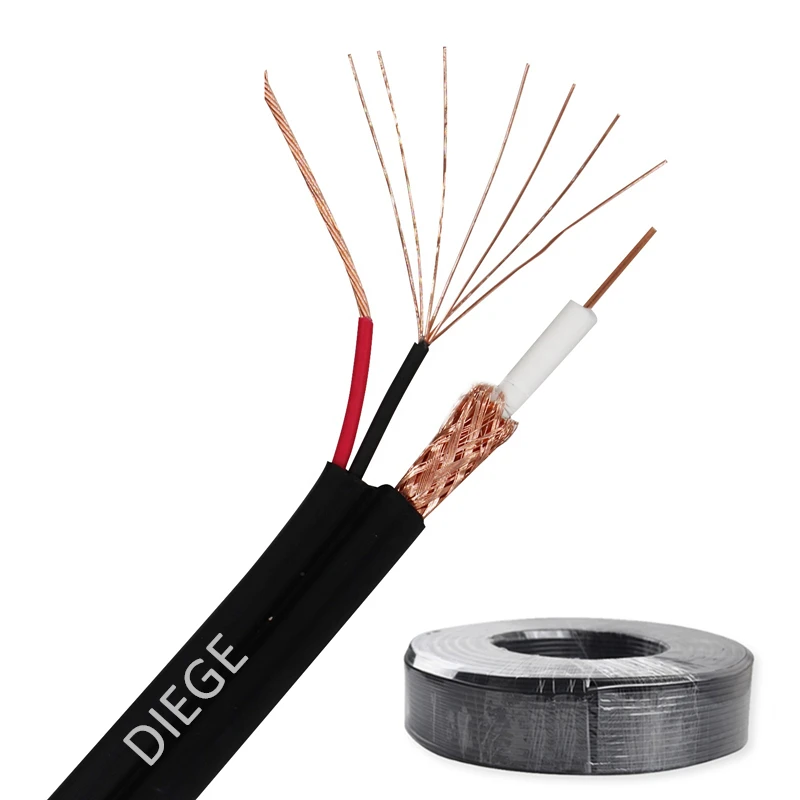 Кабель связи коаксиальные кабели RG59 RG6 KX7 камеры cctv rg59 коаксиальный кабель питания