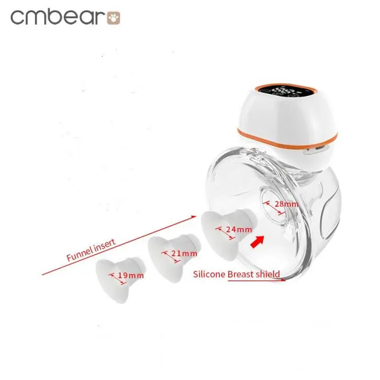 baby silicone  hands free breast pump vacuum breast pump tubless  breast milk pumping machine