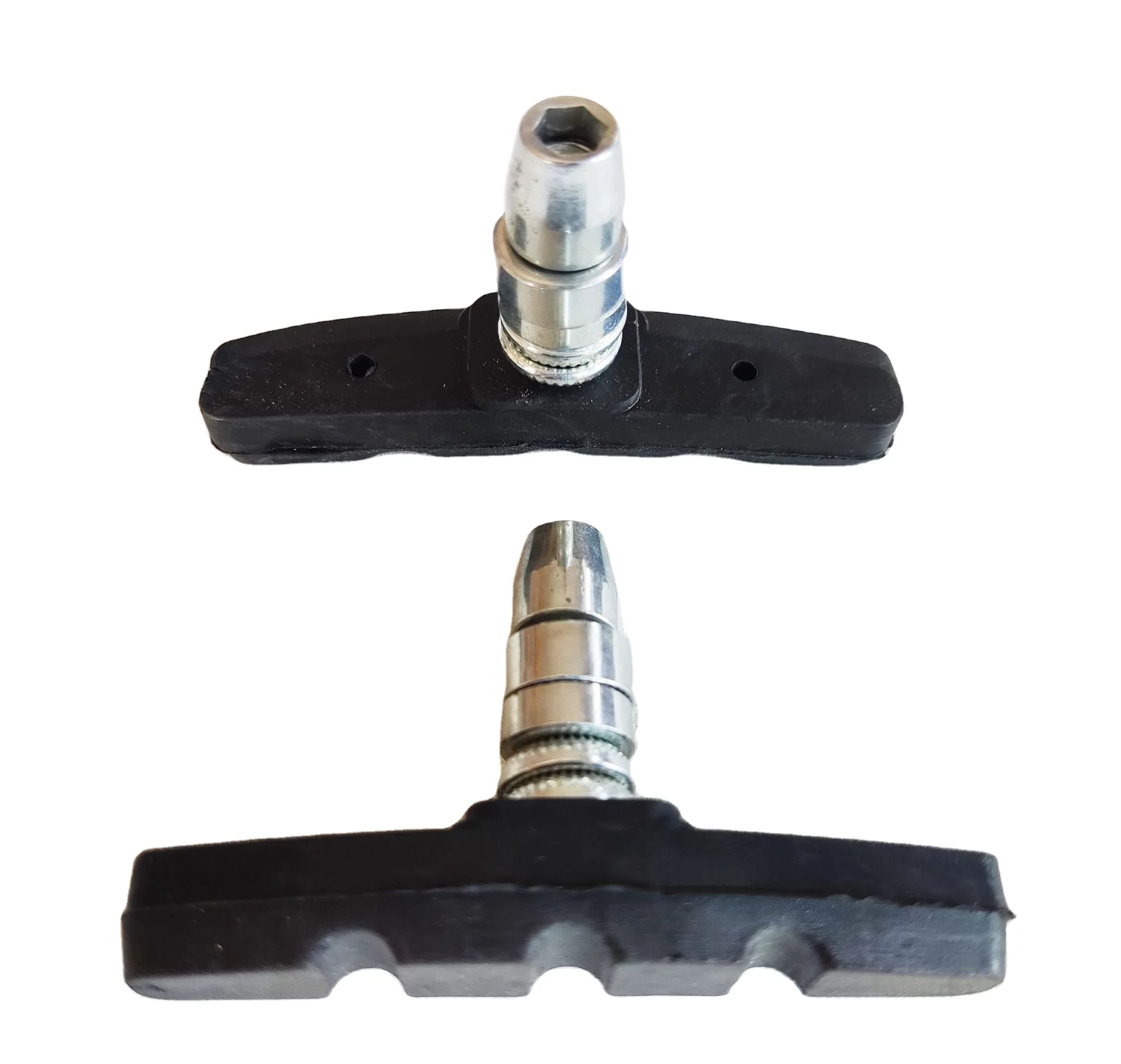 Good quality bike V-brake parts steel and rubber bicycle brake pads components 70mm bicycle brake shoesPopular