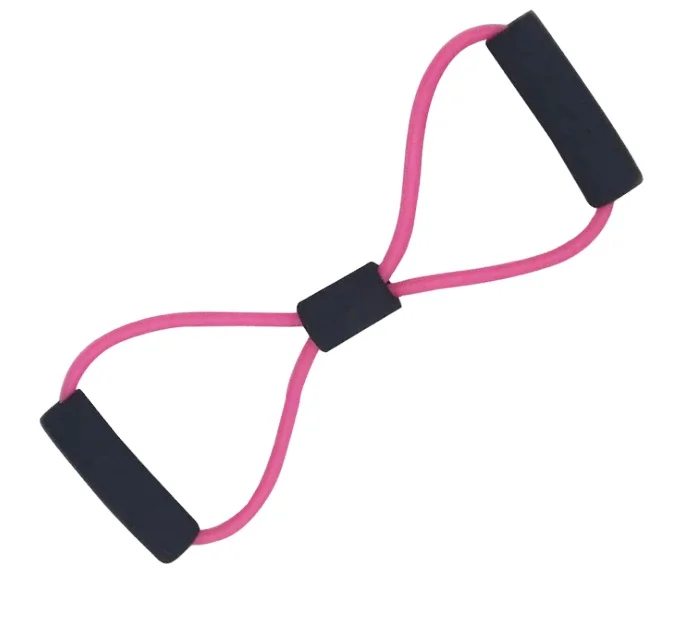 Wholesale Pilates Exercise Band 8 Shape Fitness Gym Bands 8 Shape Elastic Resistance Bands