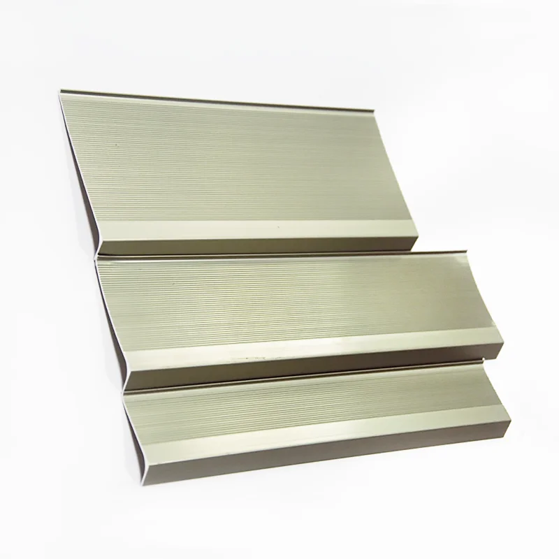 Champagne aluminum flooring accessories 60mm metal floor skirting