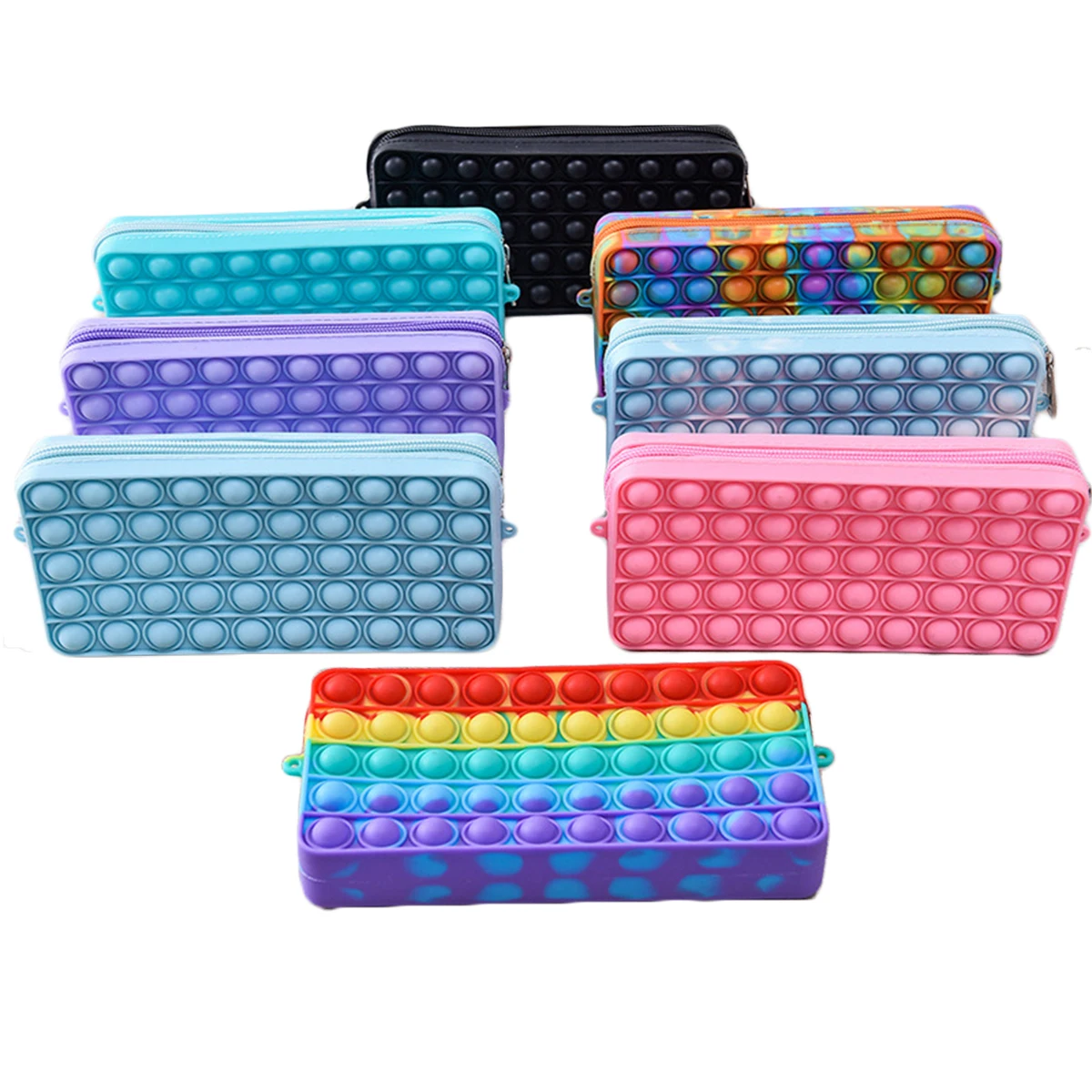 Силиконовый школьный пенал для учеников чехол сенсорных карандашей детей