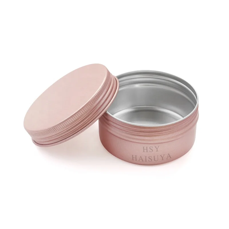 Wholesale Custom Refillable Empty Cookie Packaging Pink Round Aluminum Cans For Cake