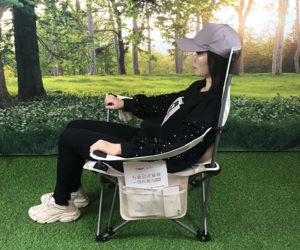 Portable Folding Chair  Light Weight Outdoor Leisure Portable Camping Beach Chair with Carrying Bag