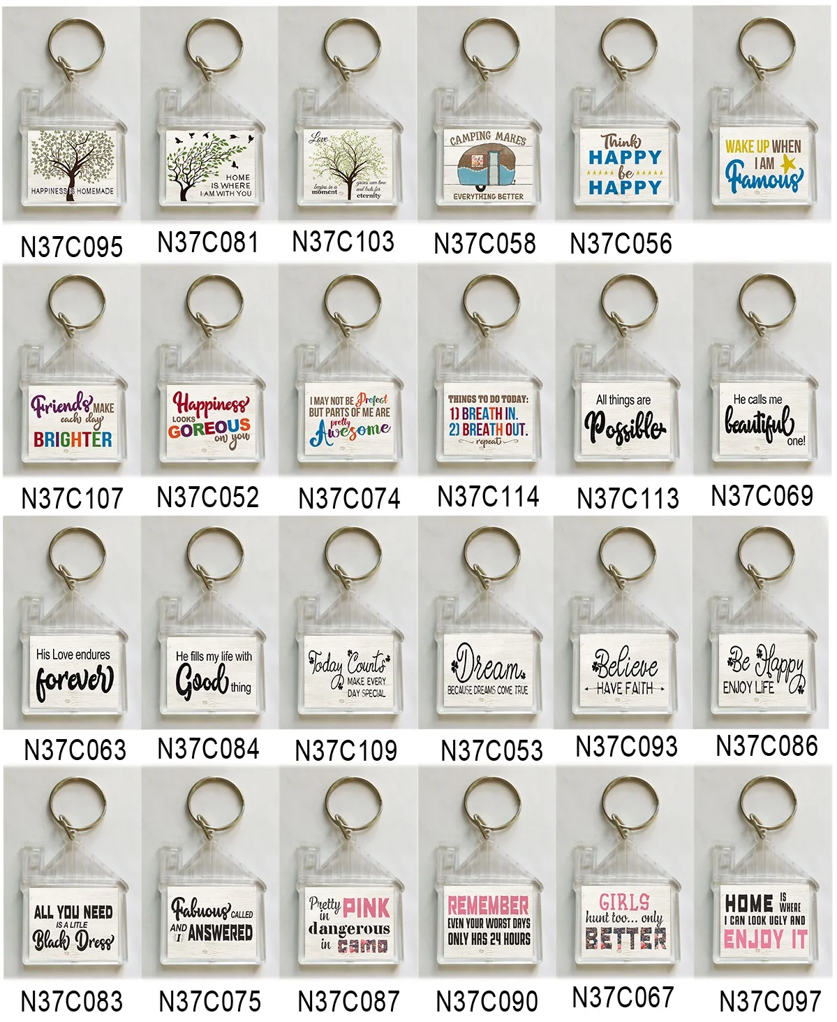 Hot Sale Credit Card Grabber Material Key chain Card Puller Products Colorful Mini Acrylic Print  Metal key chains