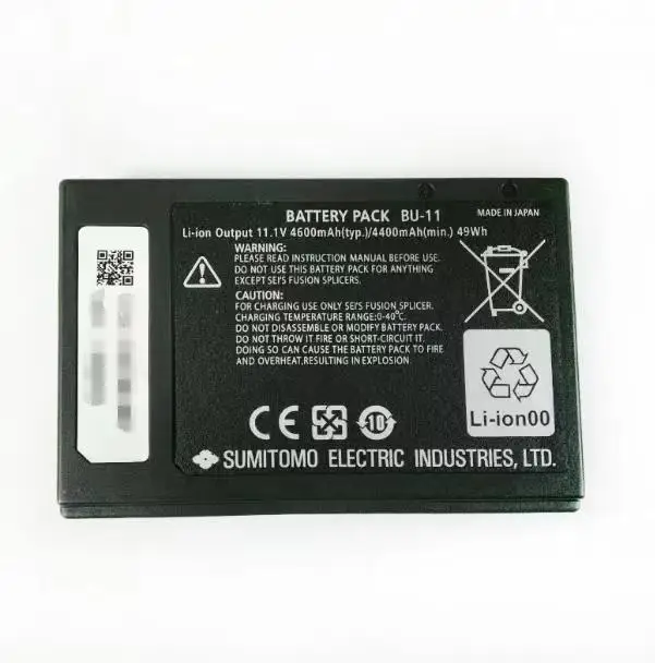 11.1V 4600mAh Li-ion Battery Pack BU-11 for Fiber Optic fusion splicer Type-71C Type-81C Type-Z1C Type-81M12