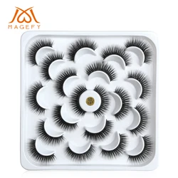 Maange wholesale luxury Natural 3D synthetic mink eyelashes