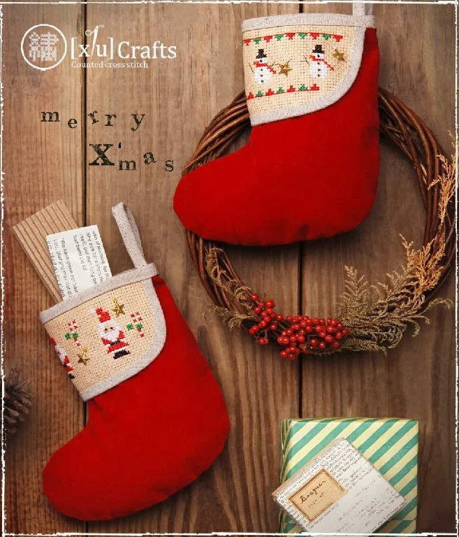 [3]presorted thread organizer  Cross Stitch Kit stocking santa stocking embroidery kit Cross Stitch Kit