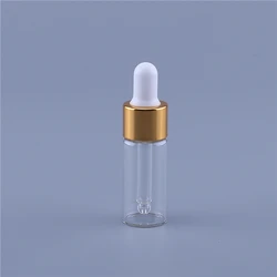 Transparent Glass Aromatherapy Liquid Pipette Dropper Bottle Essential Oil Refillable Bottles 10ml