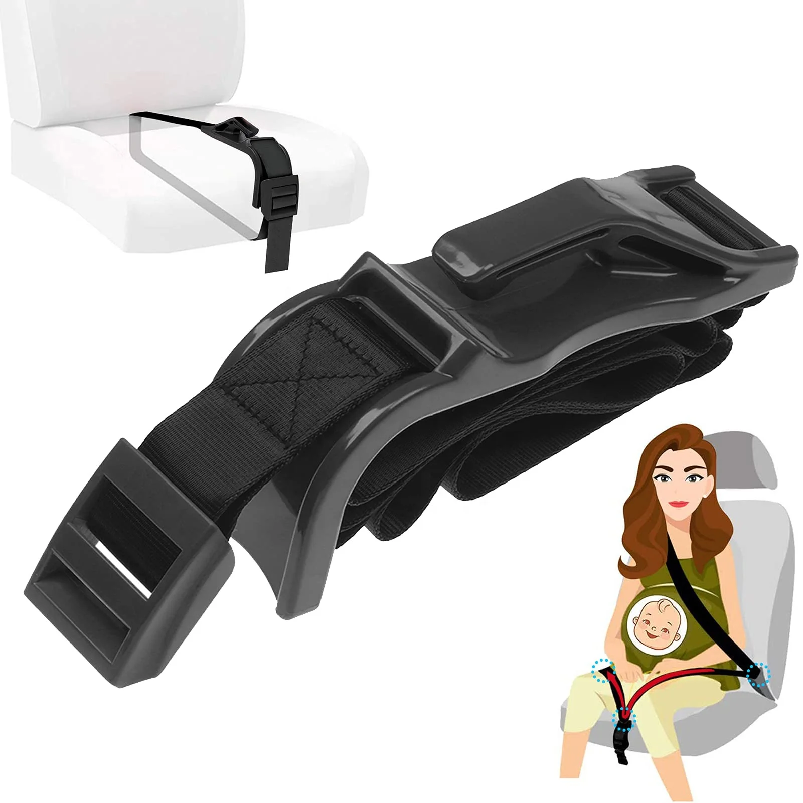 Adjustable Prevent Compression Pregnancy Seat Belt for Pregnant Moms Belly (1600412454680)
