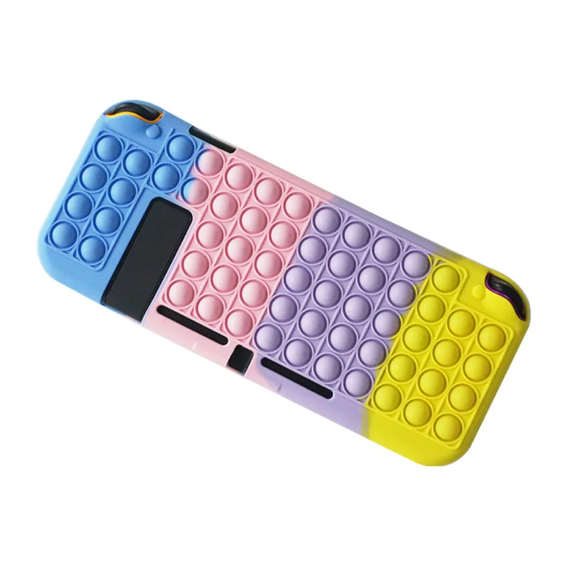 Новинка 2021, фиджет силиконовый чехол для nintendo switch lite, защитный чехол радужной расцветки для ninendo switch lite