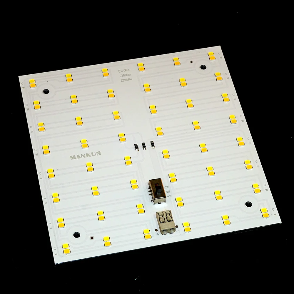 led panel light module with 3 switch,DC36V 96leds 20W double color led pcb board module