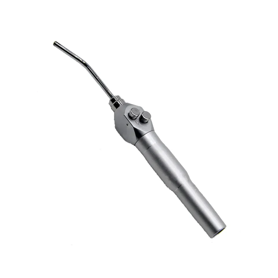 Straight stainless steel dental air water three way syringe