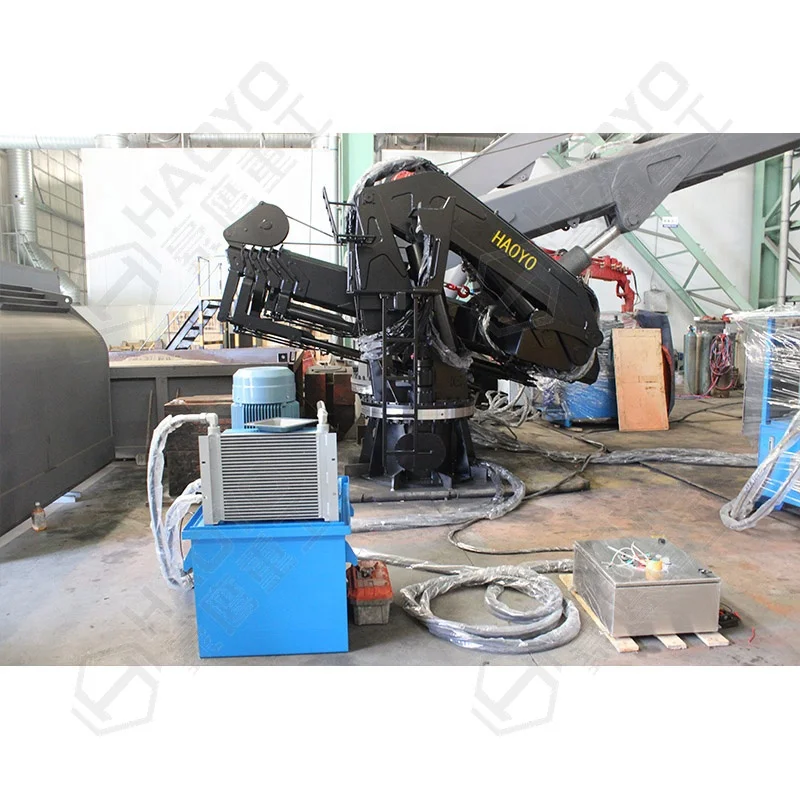 
Hydraulic Telescopic Knuckle Boom Marine Crane For Scrap 