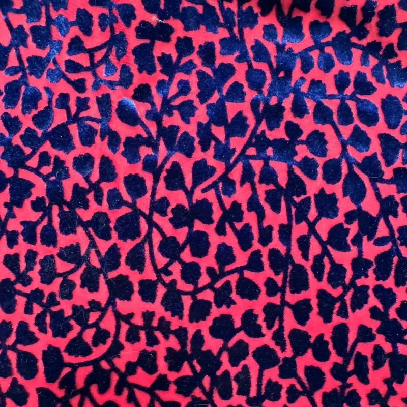 Wholesale sale burnout silk velvet fabric KS Durable Wrinkle Resistance Smooth Texture burnout velvet fabric for dress garment