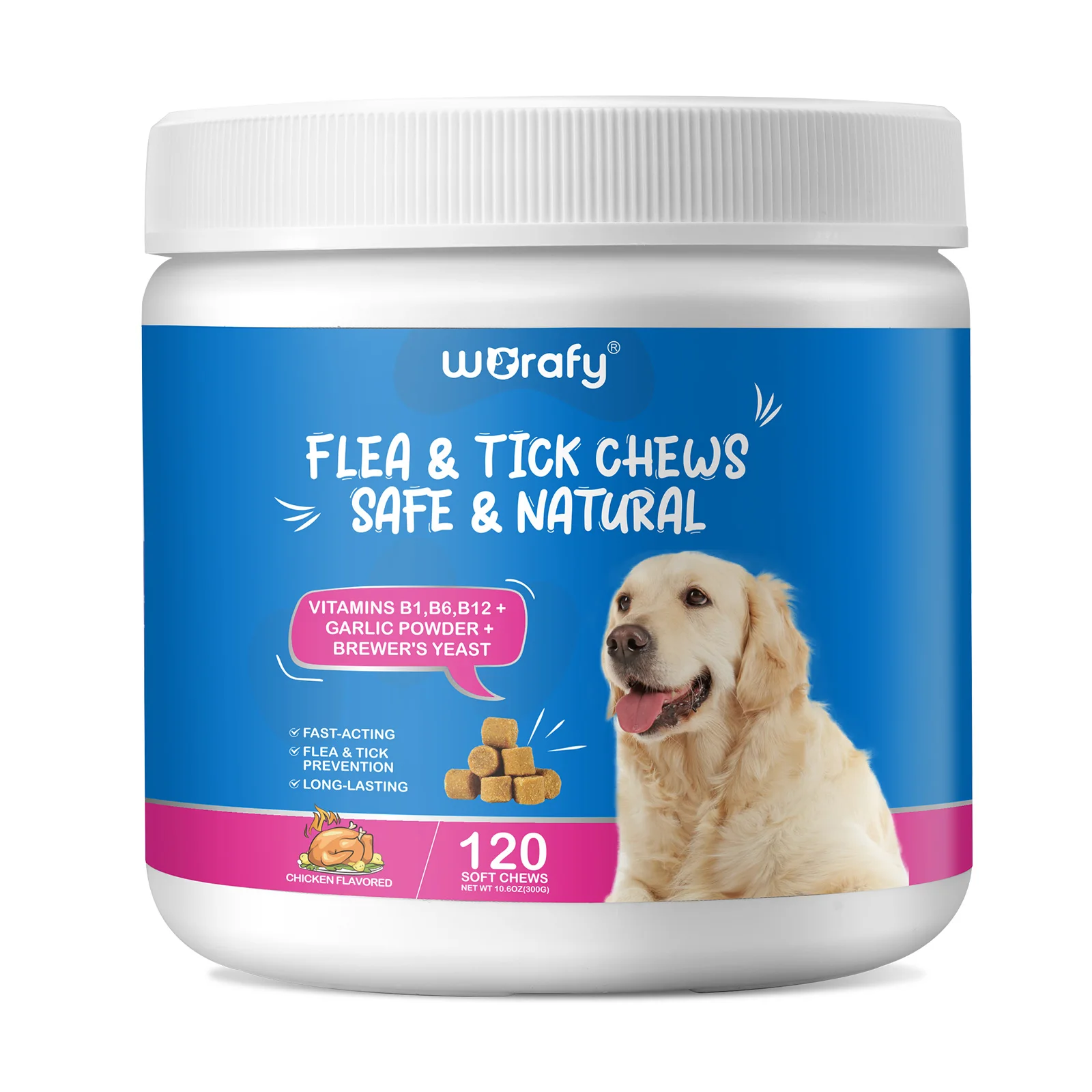 WORAFY safe natural B1 B6 B12 vitamins dogs pet health care supplements,flea and tick pills for dogs pet supplement deworm