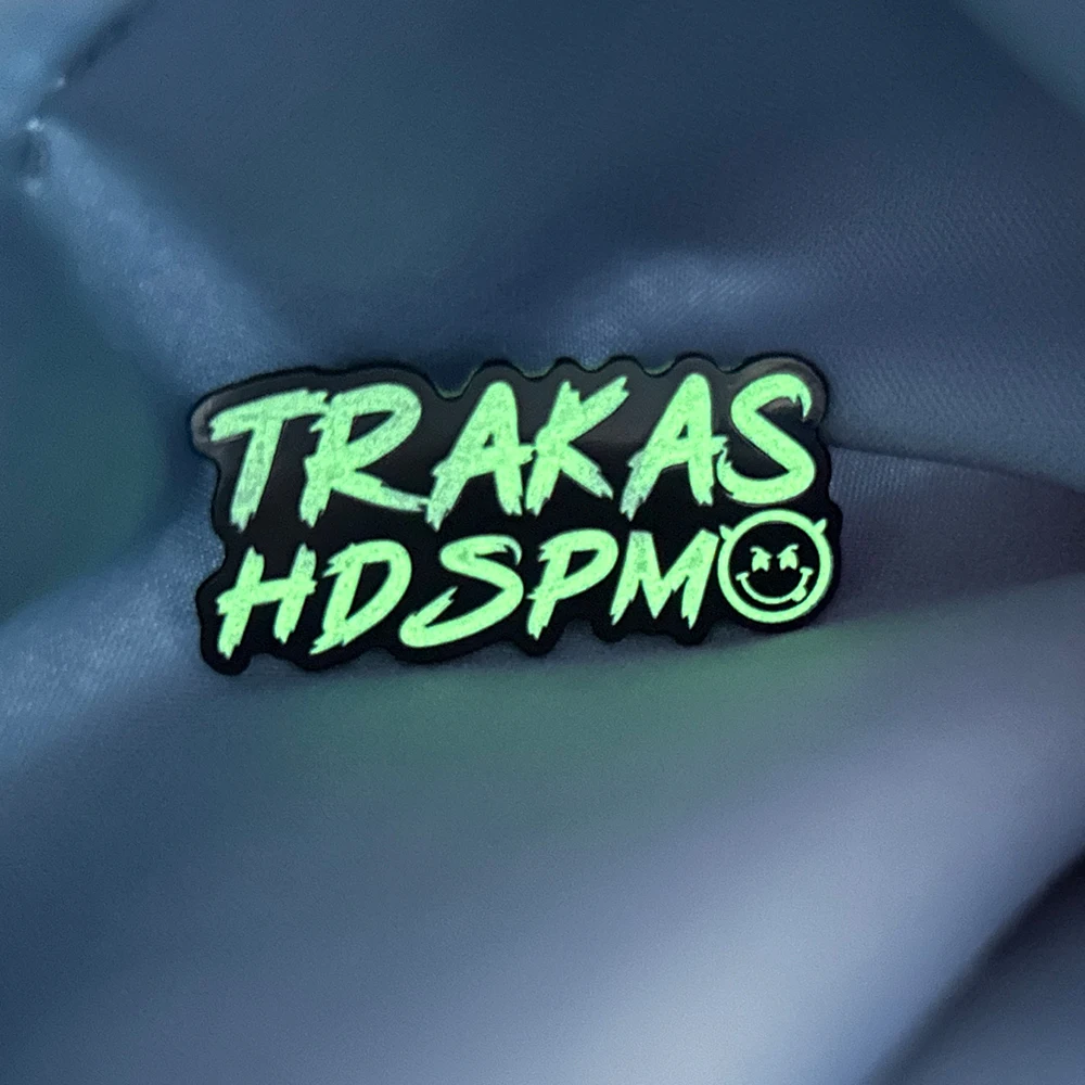 Custom Enamel Pin Collar Clothes Lapel Glow In Dark Nature Logo TRAKAS HDSOM Metal Hard Enamel Lapel Pin Custom Bulk Pin For Cap