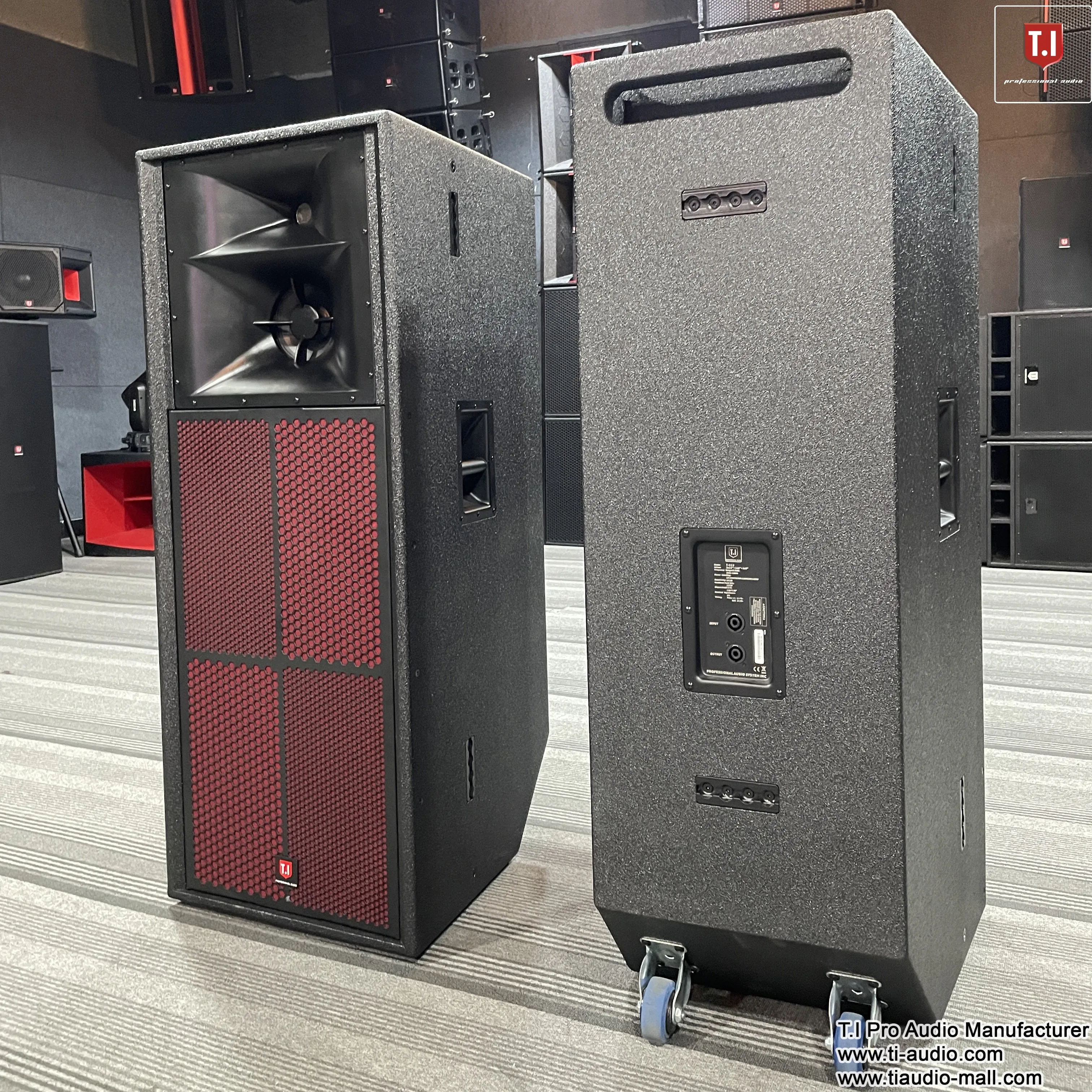 15 Inches Woofers Three Way Full Range Power Pro Audio Active Powered Speaker Waterproof Professional Loudspeaker
