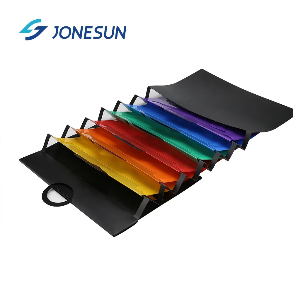 
wholesale 7 pockets PP plastic hanging wall file folder magazine organizer with handle for office storage 