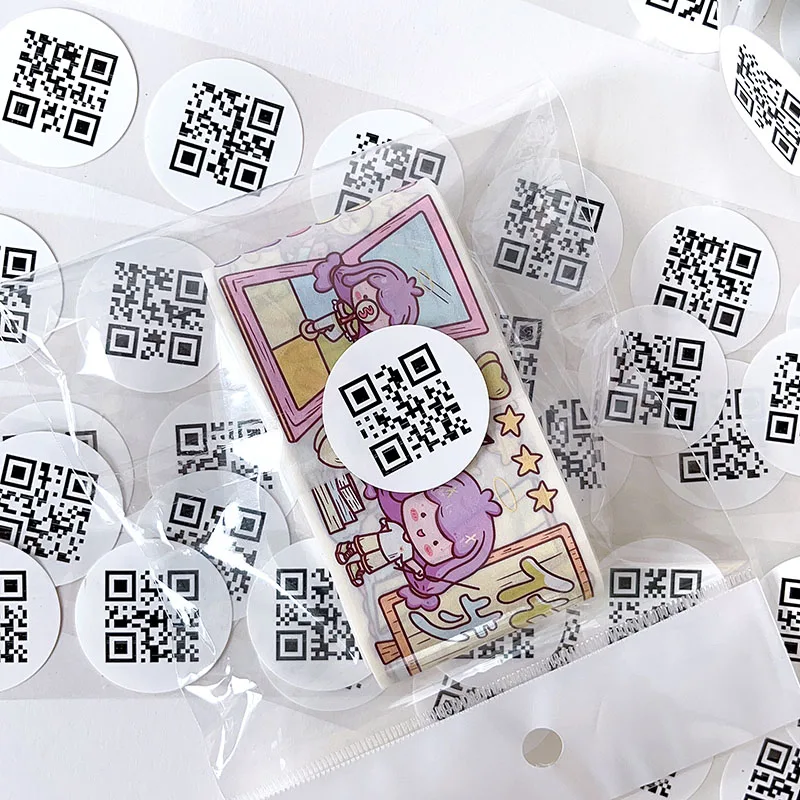 Custom Printing Vinyl Writable White Cooper Paper Sticker Price Barcode Strong Adhesive Label Sticker ROll Manufactory