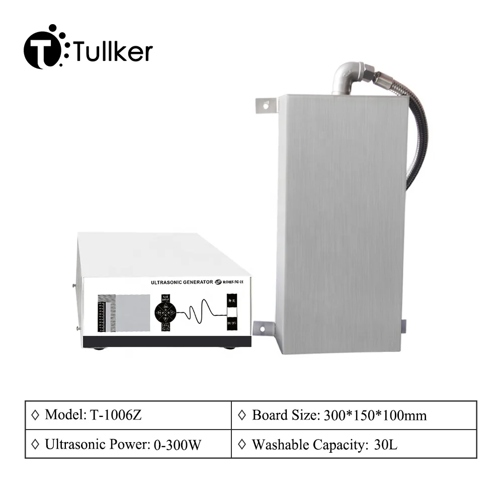 Tullker 2400W Power TIme Set Ultrasonic Cleaner Vibration Immersible Transducer Engine Mold Part Ultrasound Washing Machine