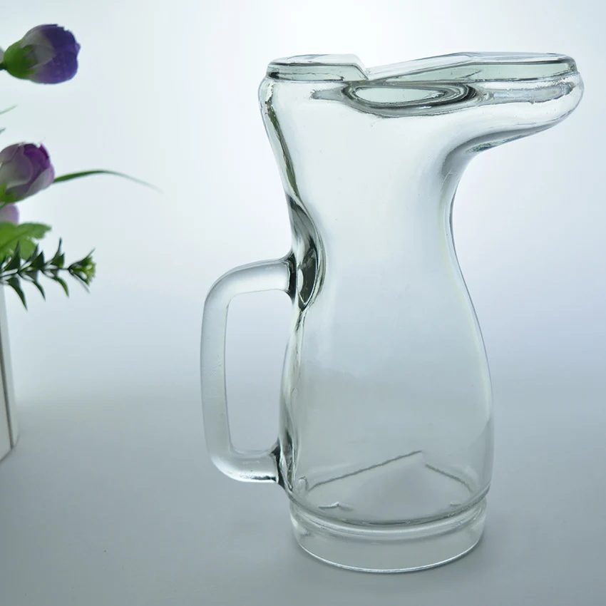 boot shaped Beer glass jar shoe cup 600ml/1L handle German Glass Steins Boot Beer Glass