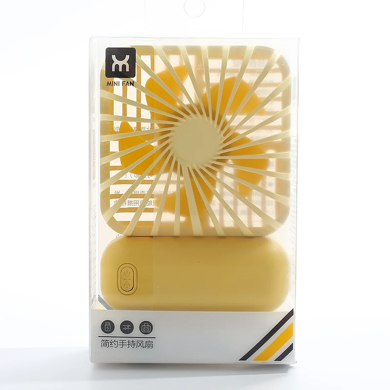 Latest design five-color Square handheld mini fan