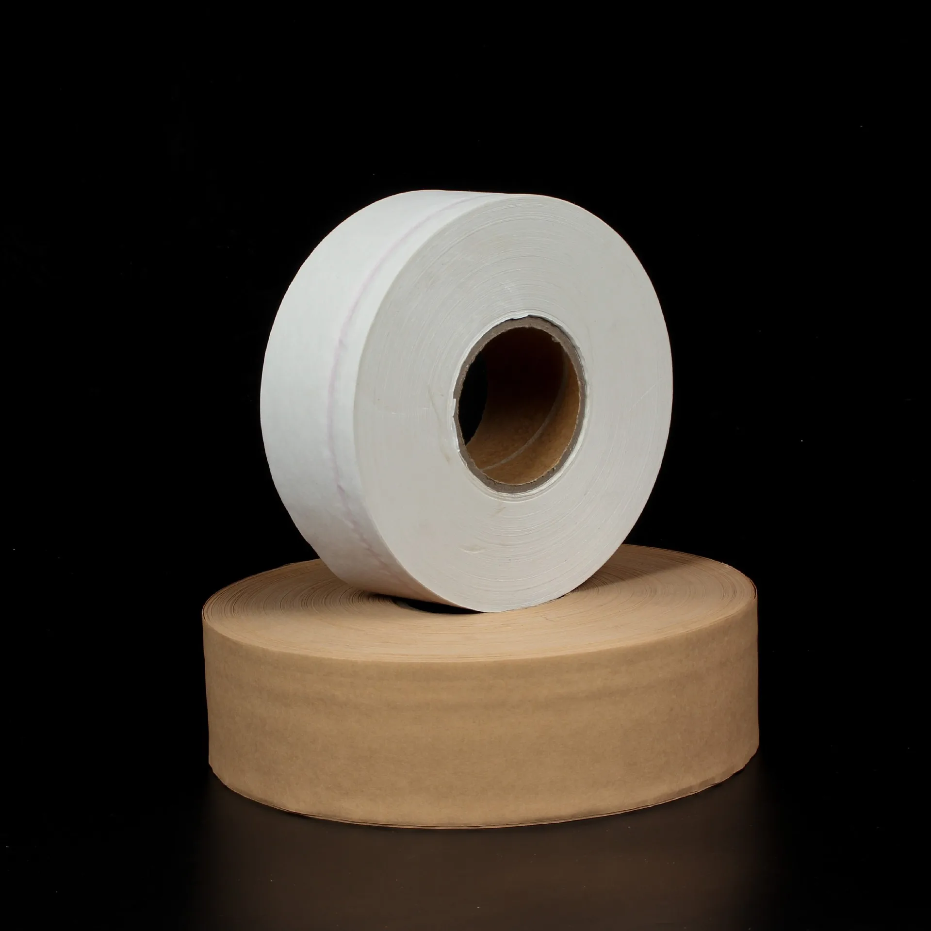 Kraft Paper Strapping Heat Sealing Banknotes Currency Hot Melt Kraft Paper Banding Tape with Red Thread