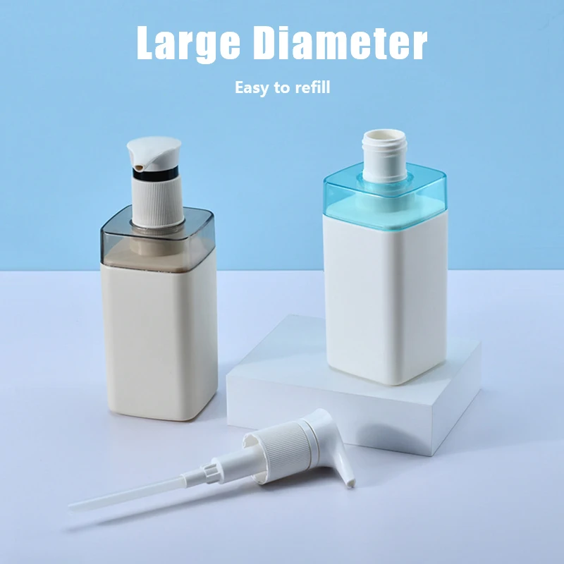 Hand Body Wash Liquid Soap Empty Square Body Lotion Bottle Packaging 500 ml