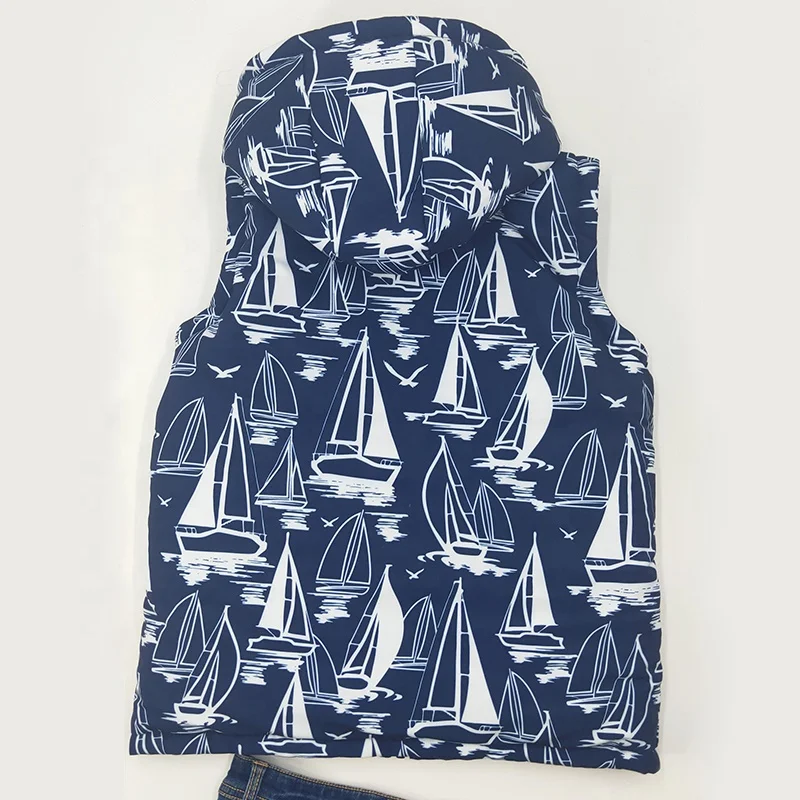 
Custom kids Fashion Apparel Customize Sleeveless Factory Price New Style Puffer Jacket kids 