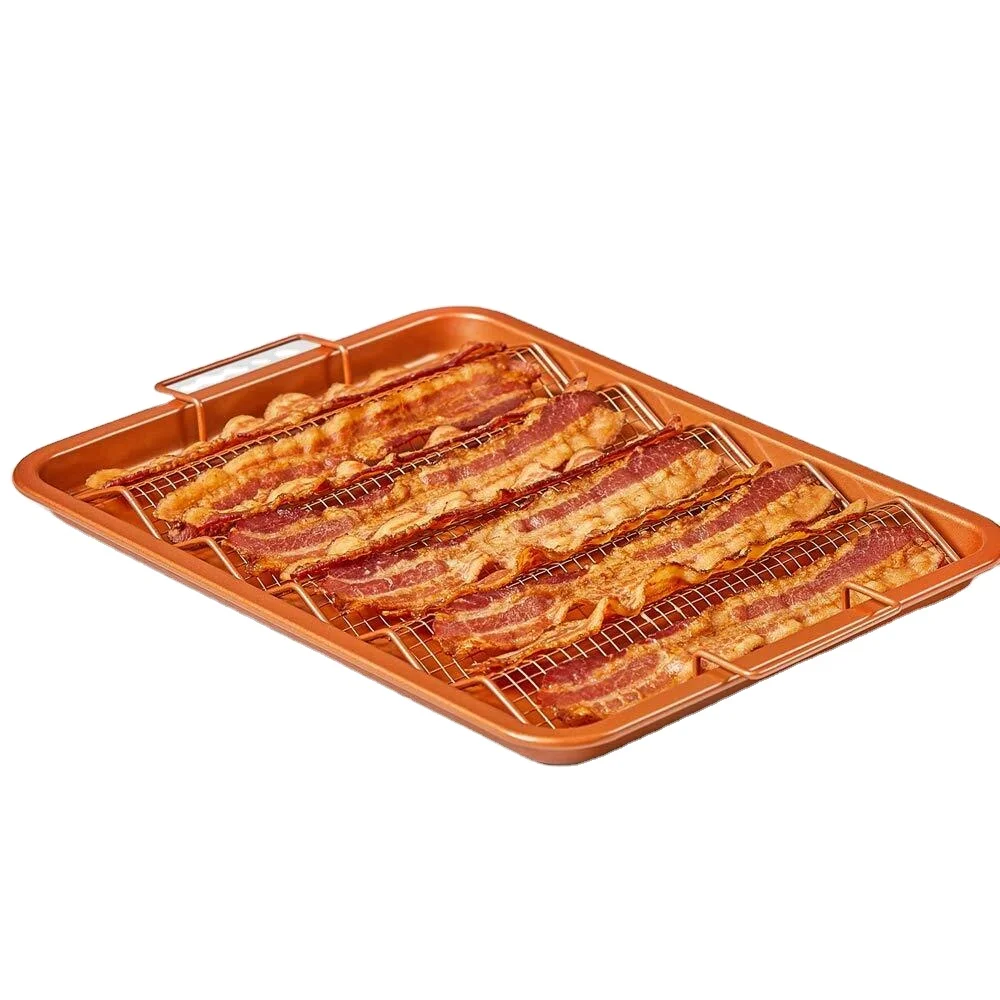 Bacon Baking Pan Tray Set Bacon Pan Tray Set for Microwave