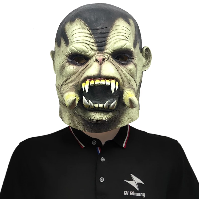Оптовая продажа Заказная новейшая маска для Хэллоуина страшная вечеринка Warcraft Реалистичная латексная ужасного монстра