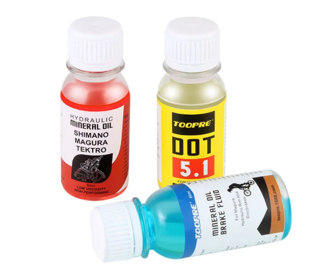 Bicycle Brake Mineral Oil System 60ml Fluid Hydraulic Disc Brake Lubricant for Shimano Brake Fluid DOT4 5.1